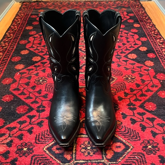 Ranch Road Sagebrush Black Boots - 6.5 - Picture 2 of 16
